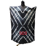 Women's Solid and White Tie Dye Kaftan -- 503