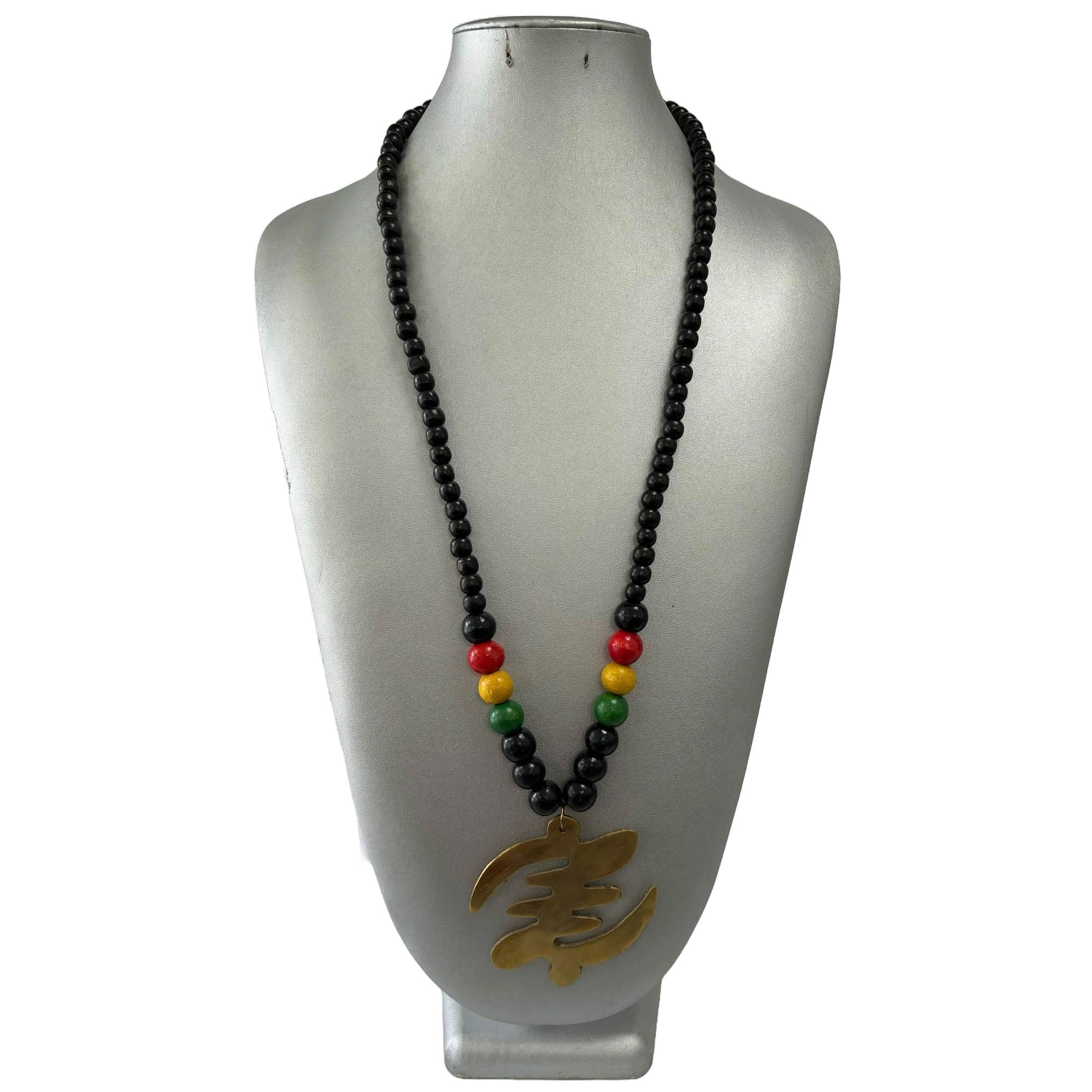 Collana Africana Miniblings 45CM Rasta Reggae Rastafari Collana Africana Miniblings 45CM Rasta Reggae Rastafari