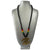 African Rasta Style Gold Token Necklace