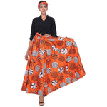 Women's African Printed Long Maxi Skirt -- FI-32