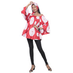Women's African Off Shoulder Peplum Tunic -- FI-2039