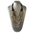 Multi Layered Strand Cowrie Shell Necklace -- 5A