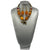 African Elephant Tribal Gemstone Necklace Set -- Jewelry A23