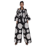 Women's Off Shoulder Long Sleeve Jumpsuit -- FI-3077