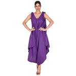 Women's Solid Color Asymmetrical Sleeveless Jumpsuit - FI-R3023