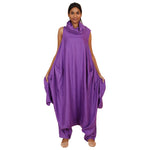Women's Solid Color Rayon Romper Style Outfit -- FI-R3053
