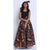 Women's Printed 8 Panel Maxi Skirt with Headwrap