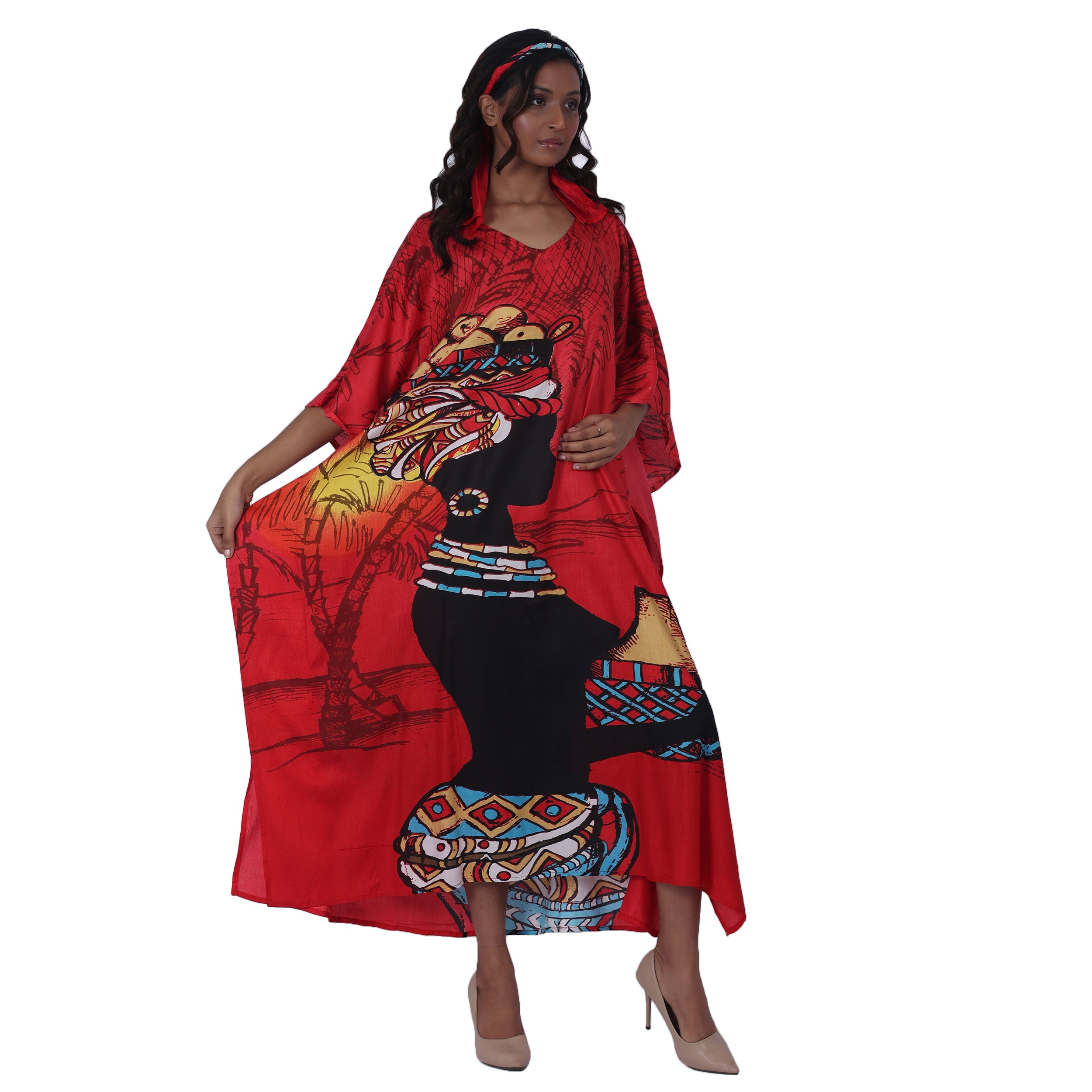 African Women's Maxi Length Kaftan