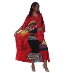 African Women's Maxi Length Kaftan -FI-4246