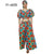 Women's African Printed Sweetheart Crop Top Pant Set