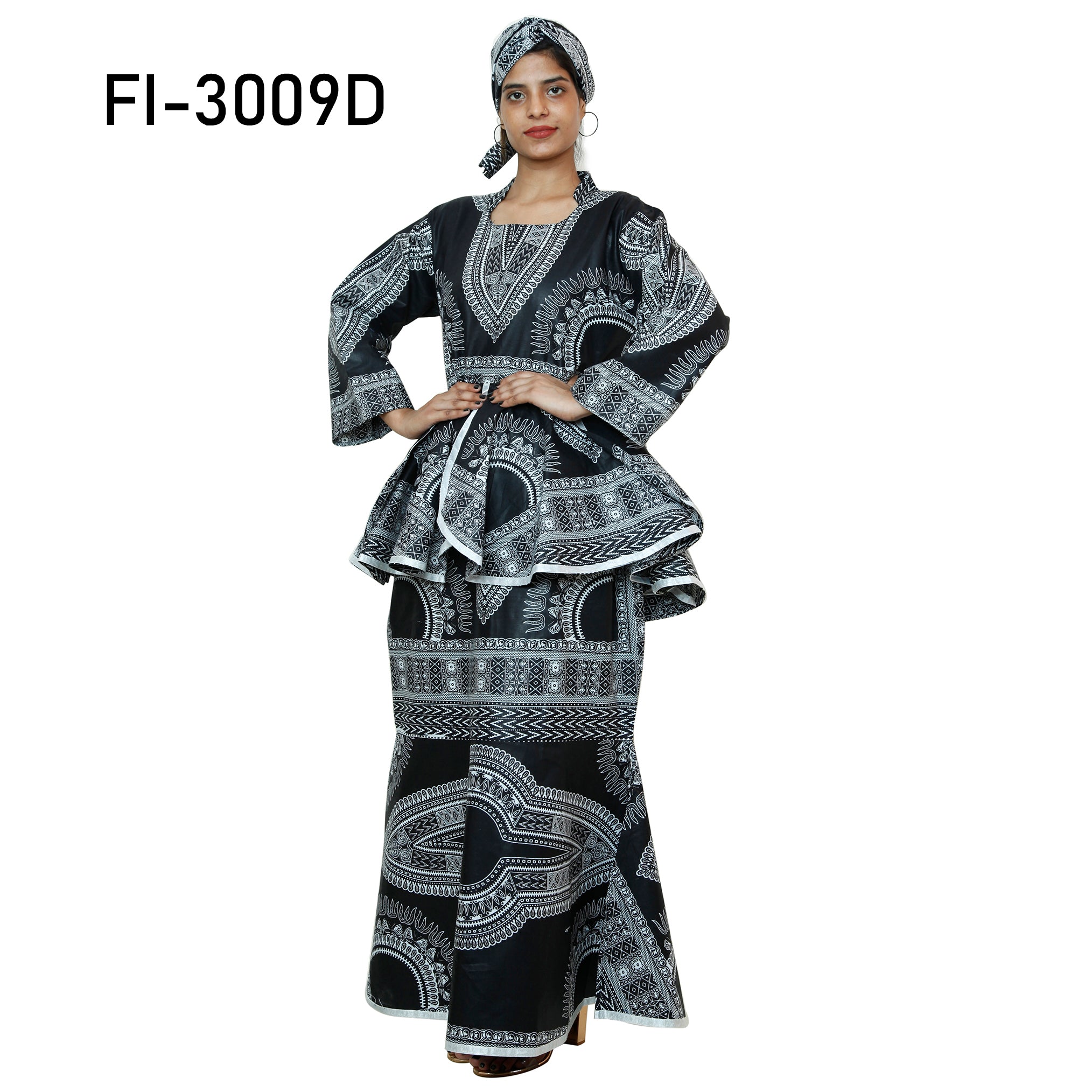 Peplum dashiki skirt sales