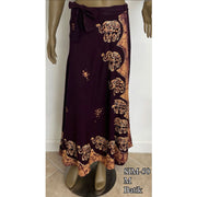 Women's African Batik Maxi Skirt - African Stars