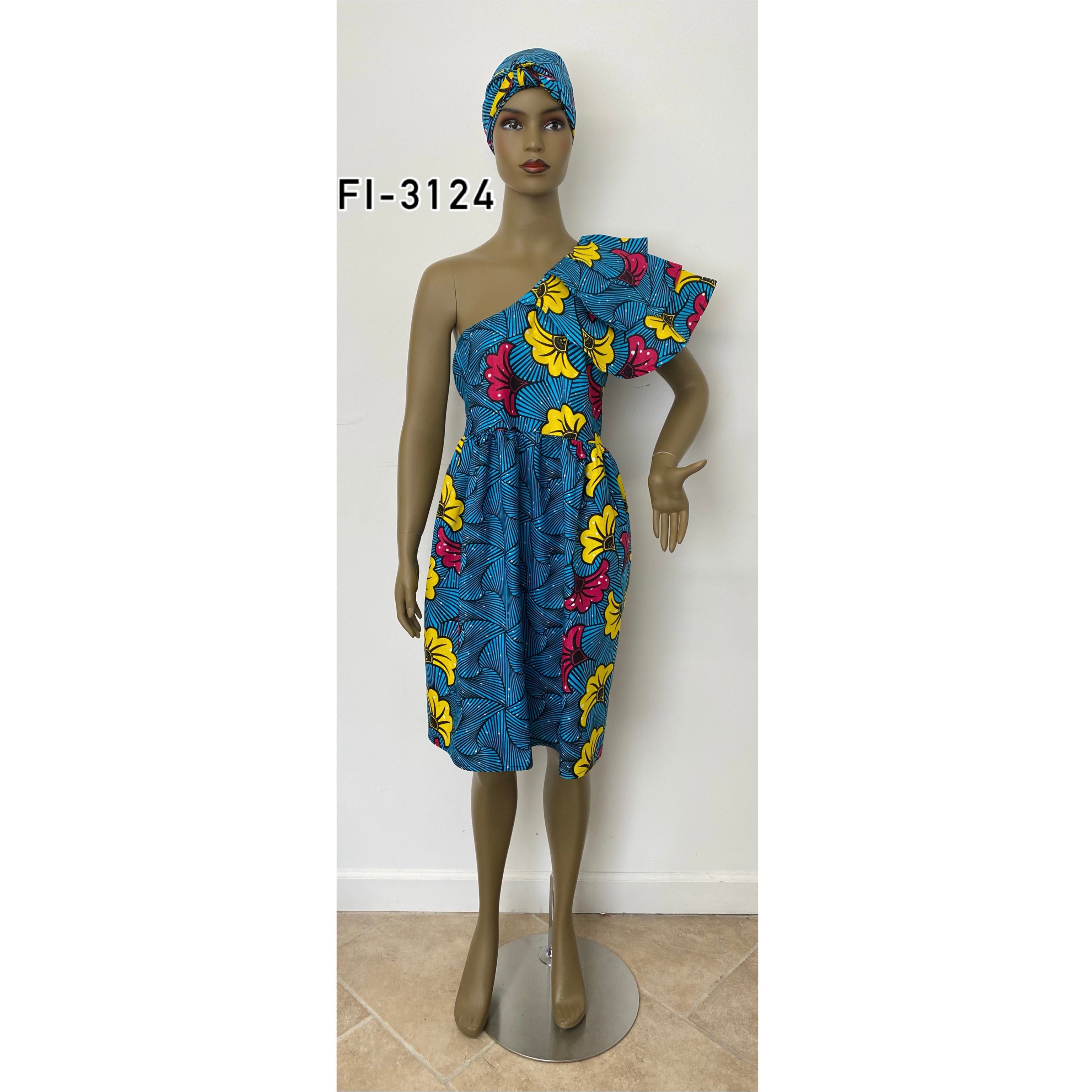 african one shoulder dress One shoulder traditional dress