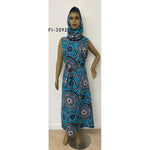 Women's Removable Turtleneck A-Line Dress - FI-3092