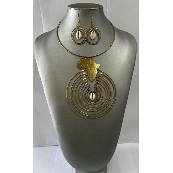 African Cowrie Jewelry Set main image 0
