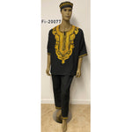 African Men's Dashiki Shirt Pant Set - FI-20077