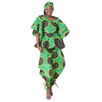 Women's Peplum Blouse and Jogger Pants Set -- FI-4041