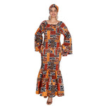 Women's Off Shoulder Smocking Mermaid Maxi -- FI-50075