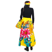 Women's Flower Print Skirt Set with Handbag -- FI-32 Flower Print