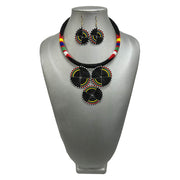 Women's 3 Circle Beaded Necklace Set