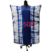 Women's Tie Dye Solid Kaftan -- 502