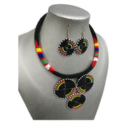 Women's 3 Circle Beaded Necklace Set