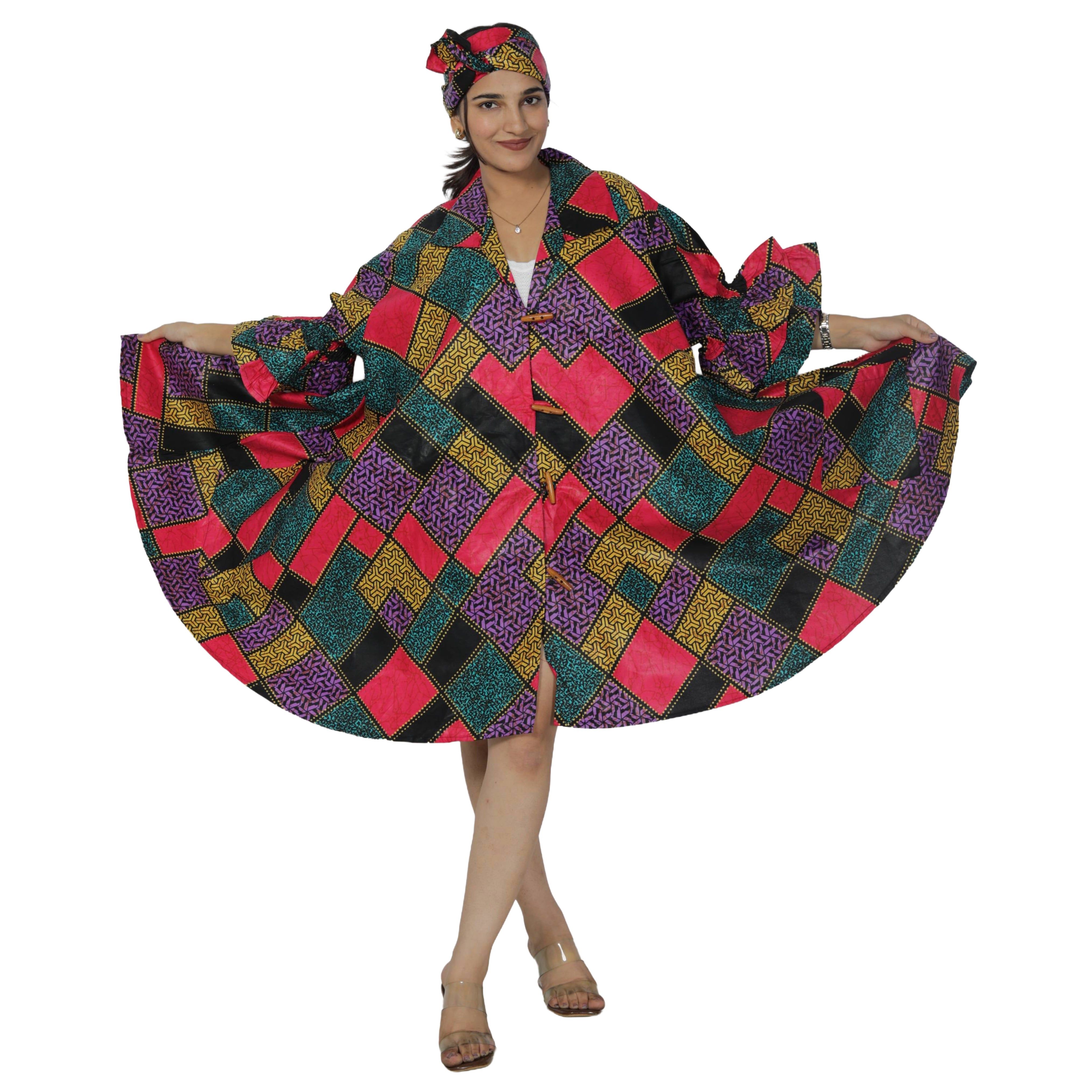 Women's Wide Short Jacket with Ruffle Sleeves -- FI-3133