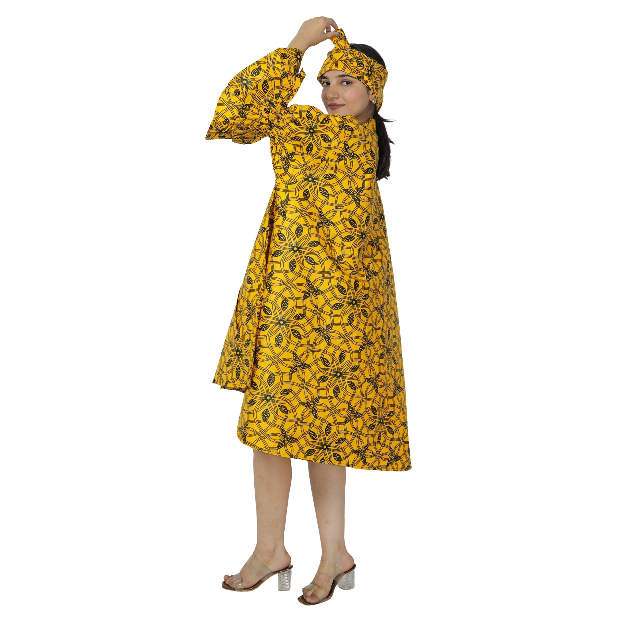 Women's Wide Short Jacket with Ruffle Sleeves -- FI-3133