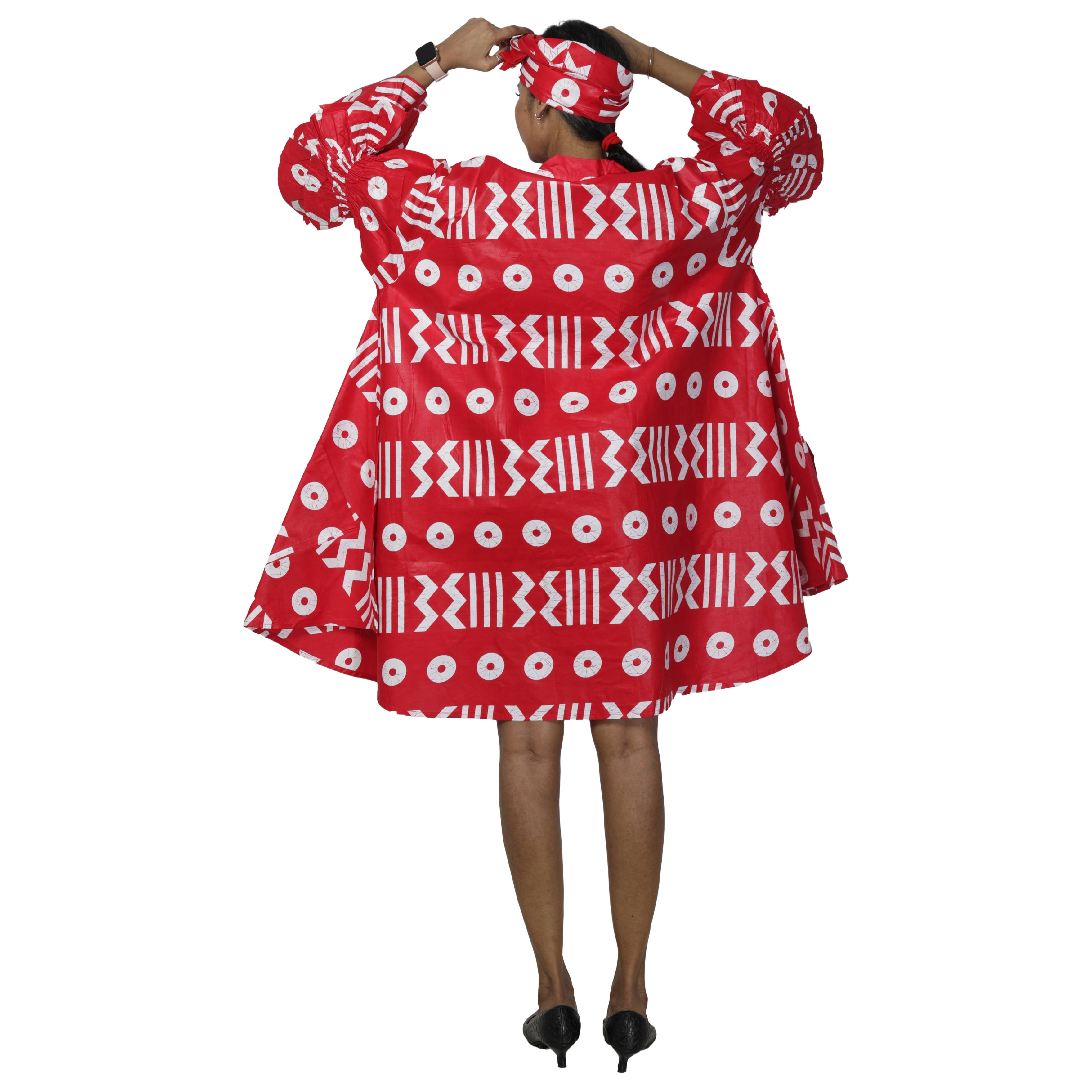 Women's Wide Short Jacket with Ruffle Sleeves -- FI-3133