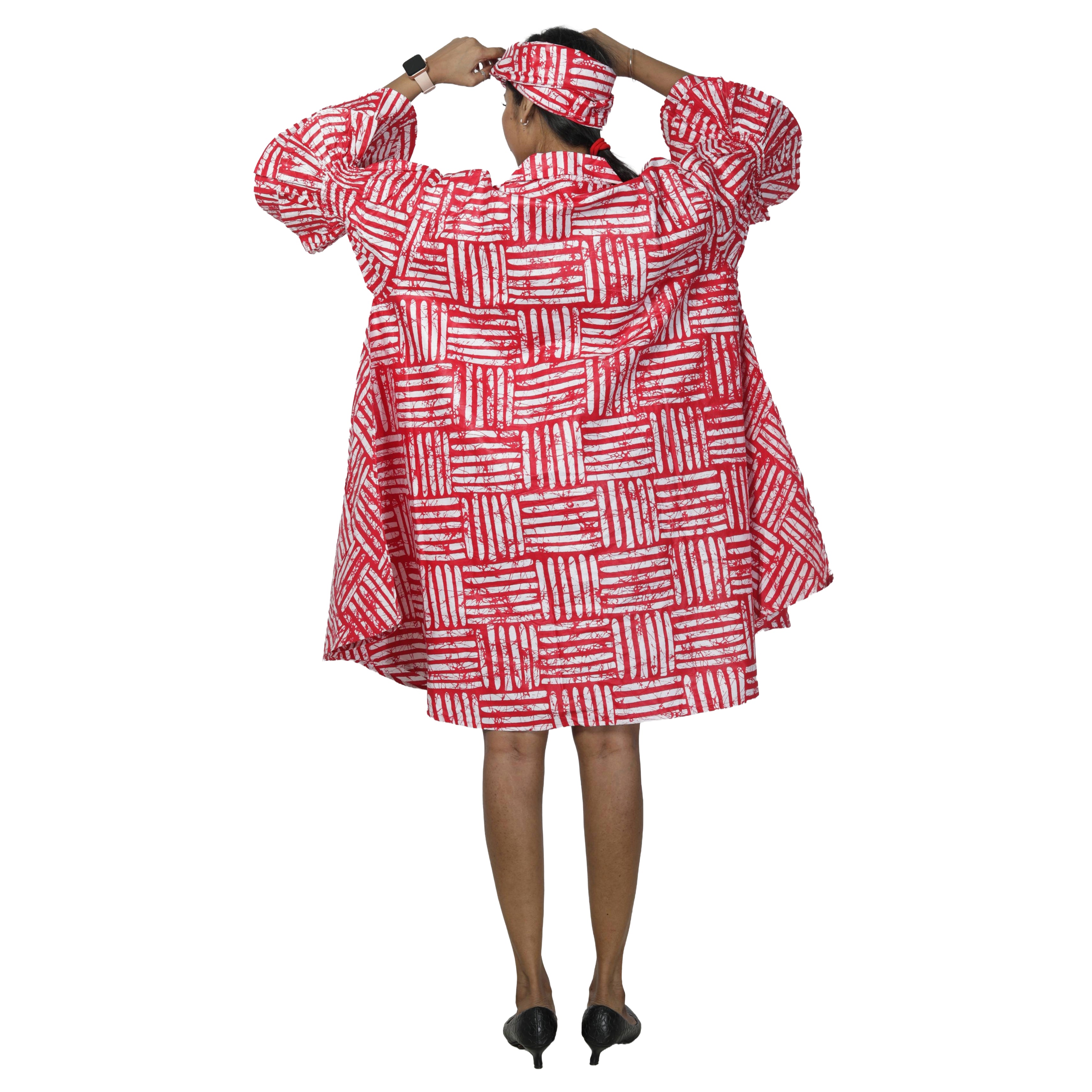 Women's Wide Short Jacket with Ruffle Sleeves -- FI-3133