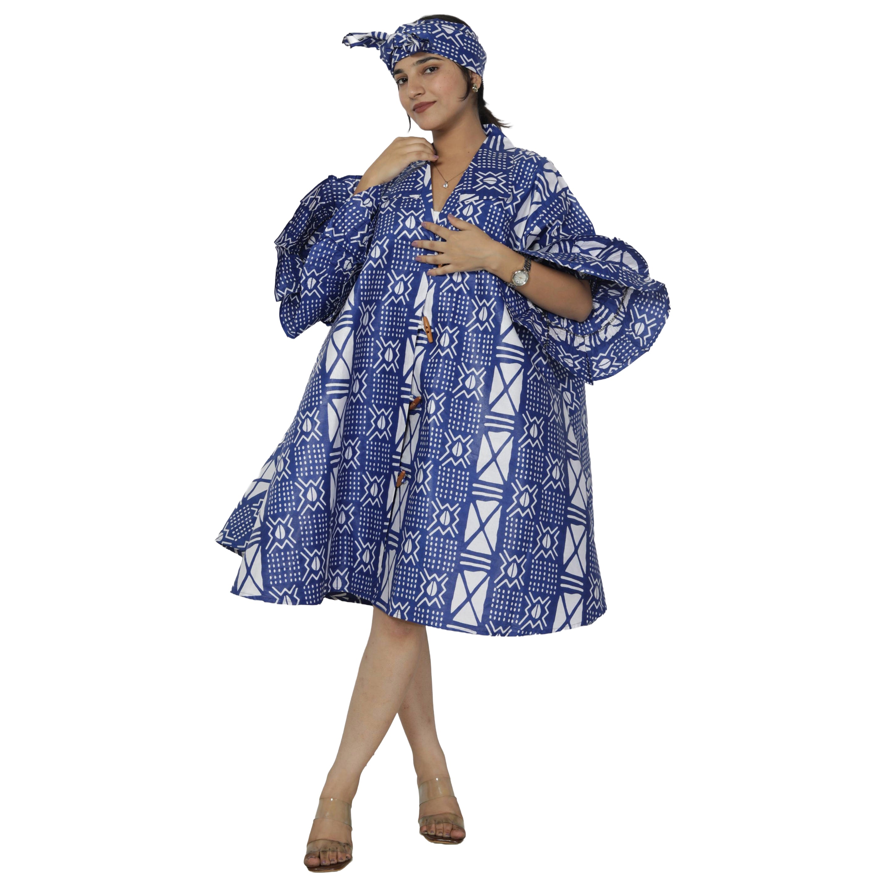 Women's Wide Short Jacket with Ruffle Sleeves -- FI-3133