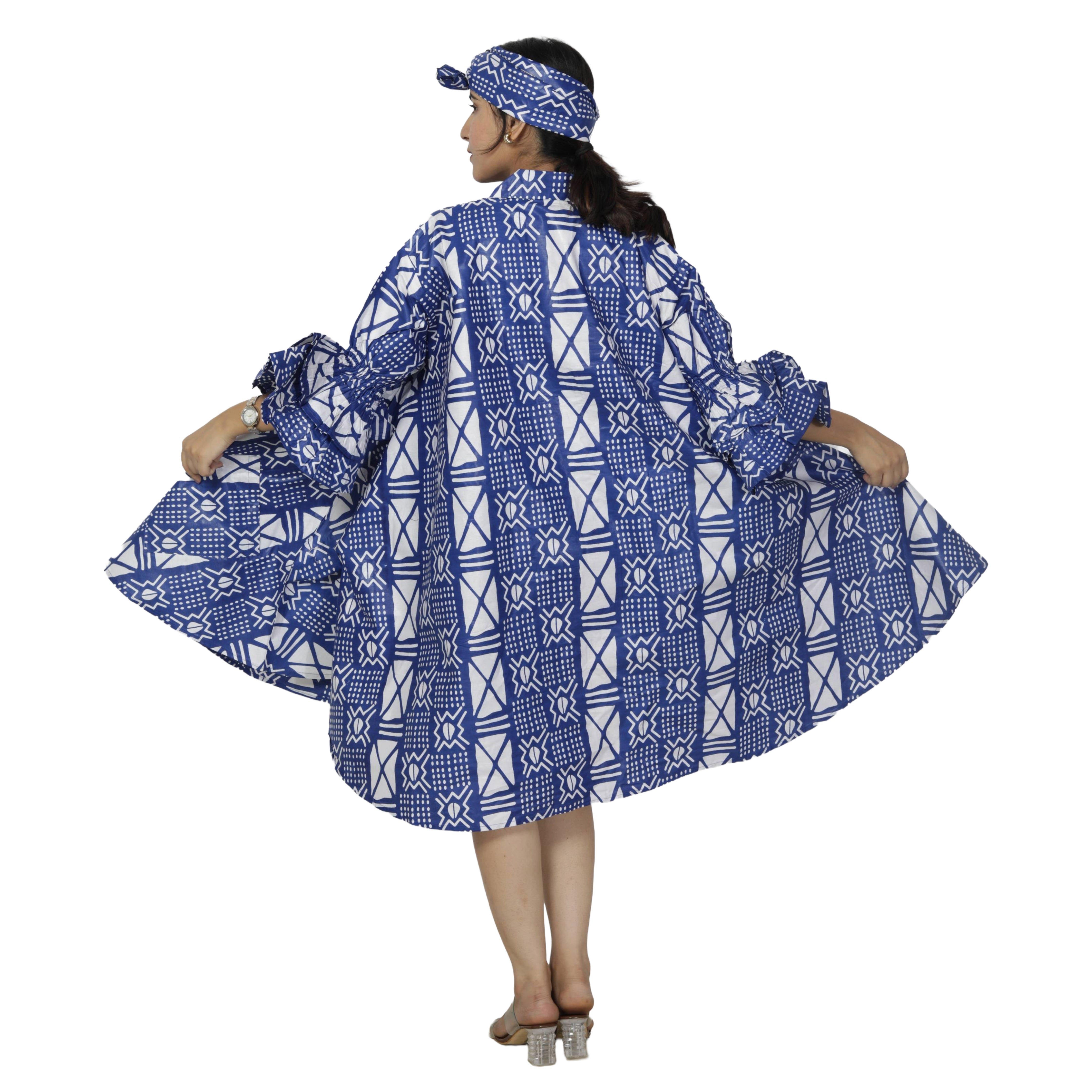 Women's Wide Short Jacket with Ruffle Sleeves -- FI-3133