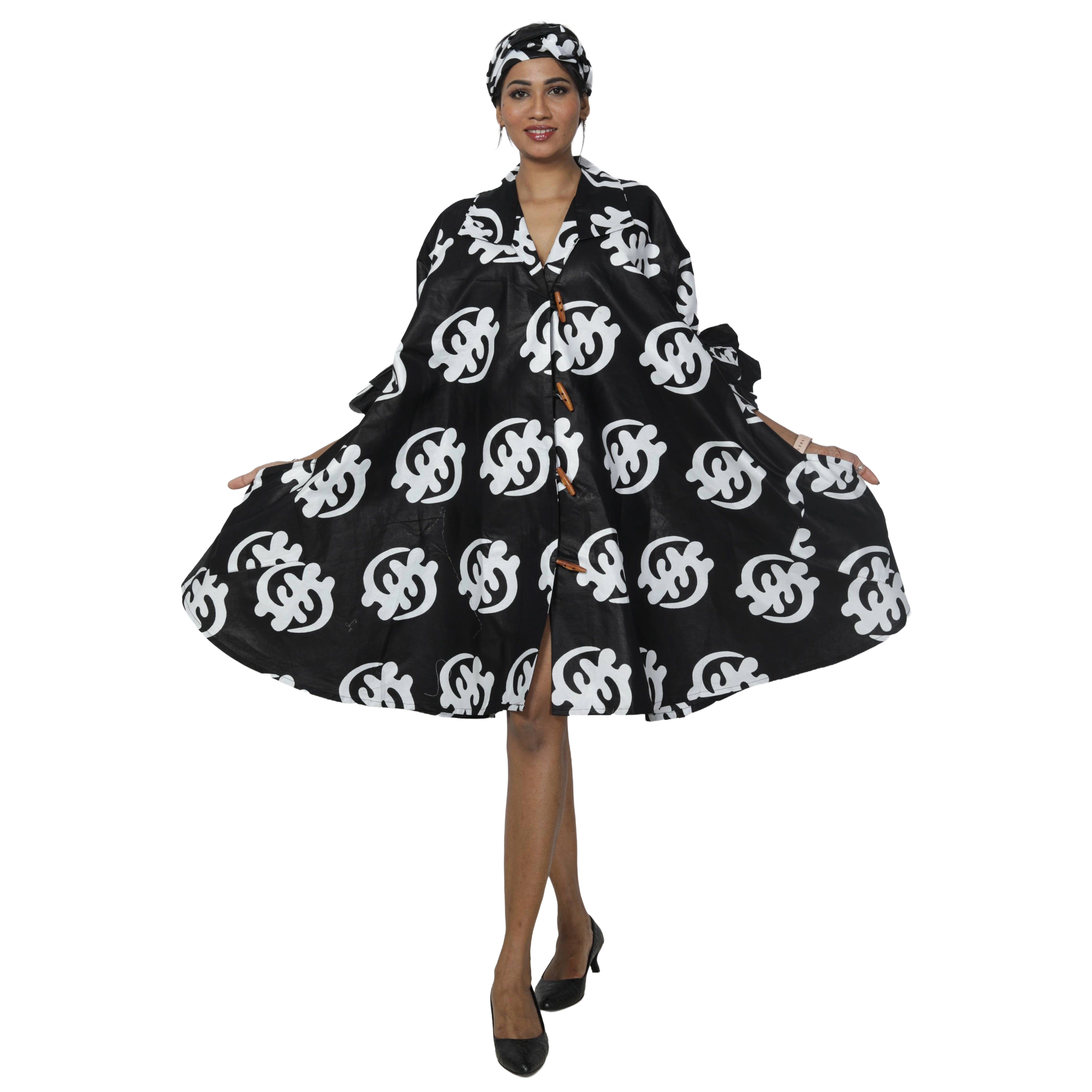 Women's Wide Short Jacket with Ruffle Sleeves -- FI-3133