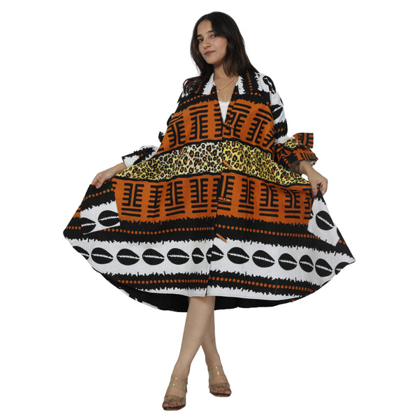 Women's Toggle Ruffle Sleeve Jacket -- FI-3144