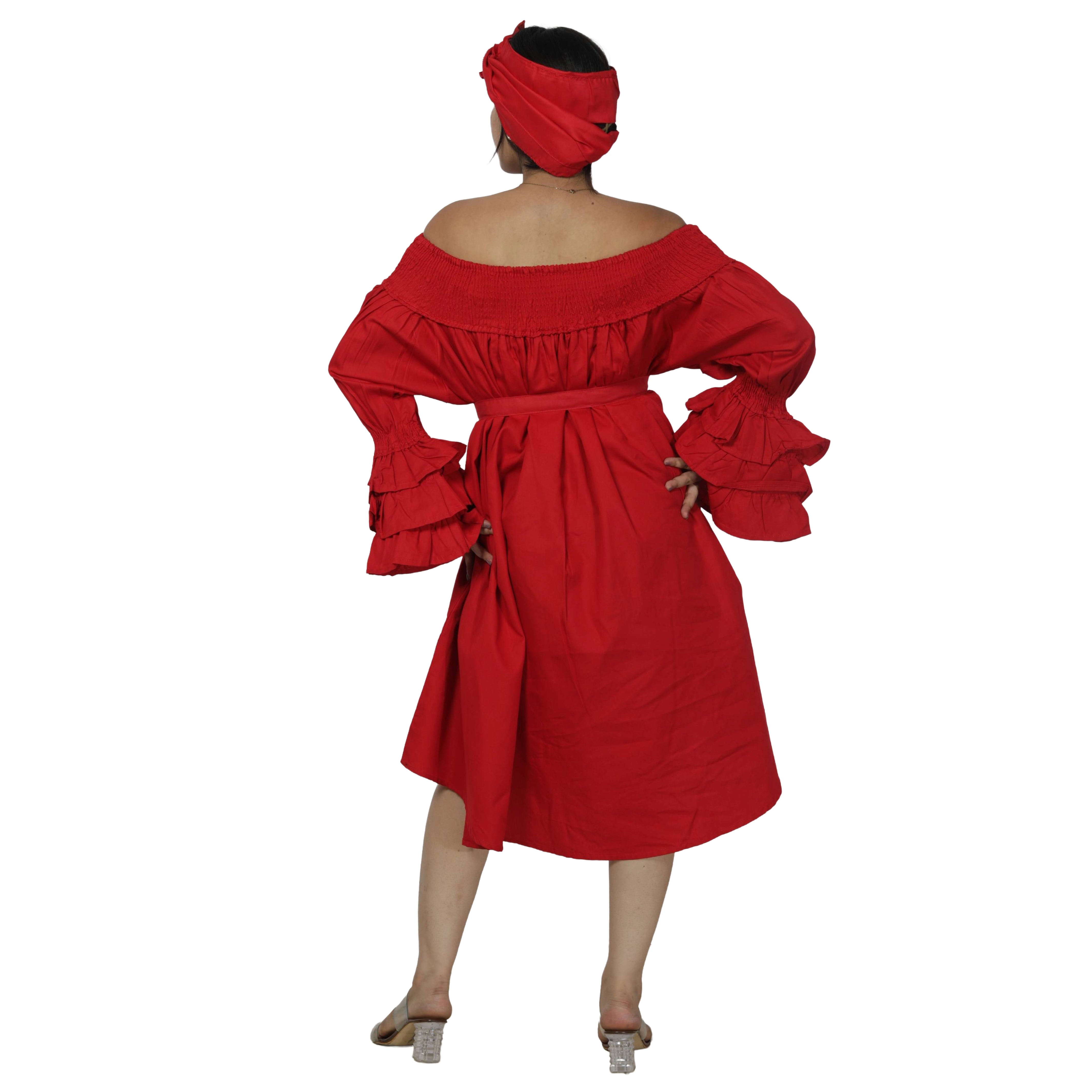 Women's Denim Off Shoulder Mini Dress -- FI-D3006