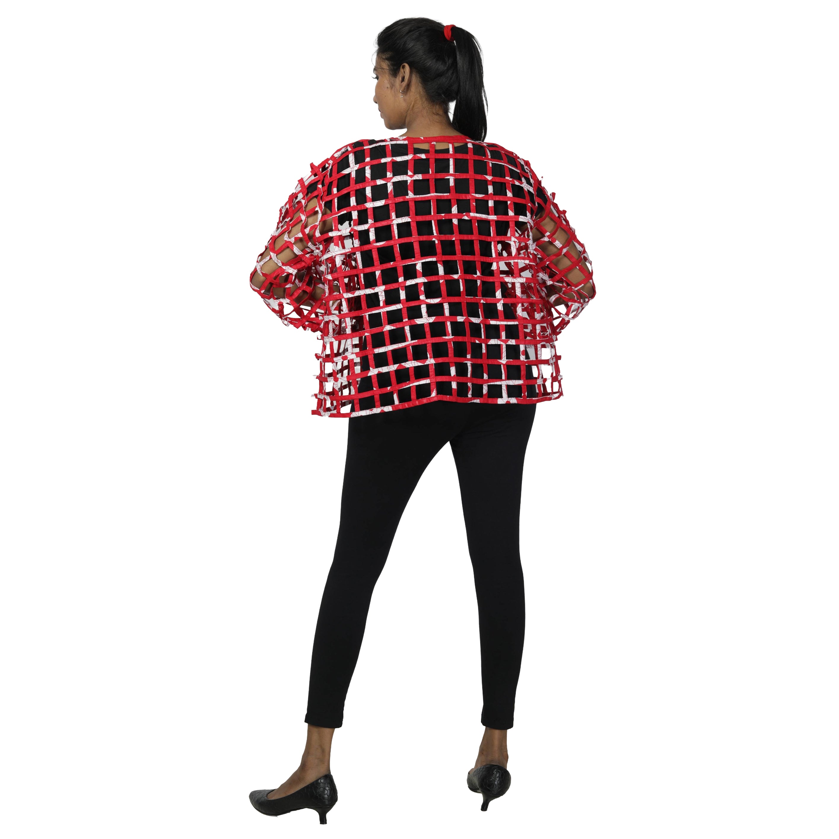 Women's Short Cage Jacket with Buttons -- FI-ST131