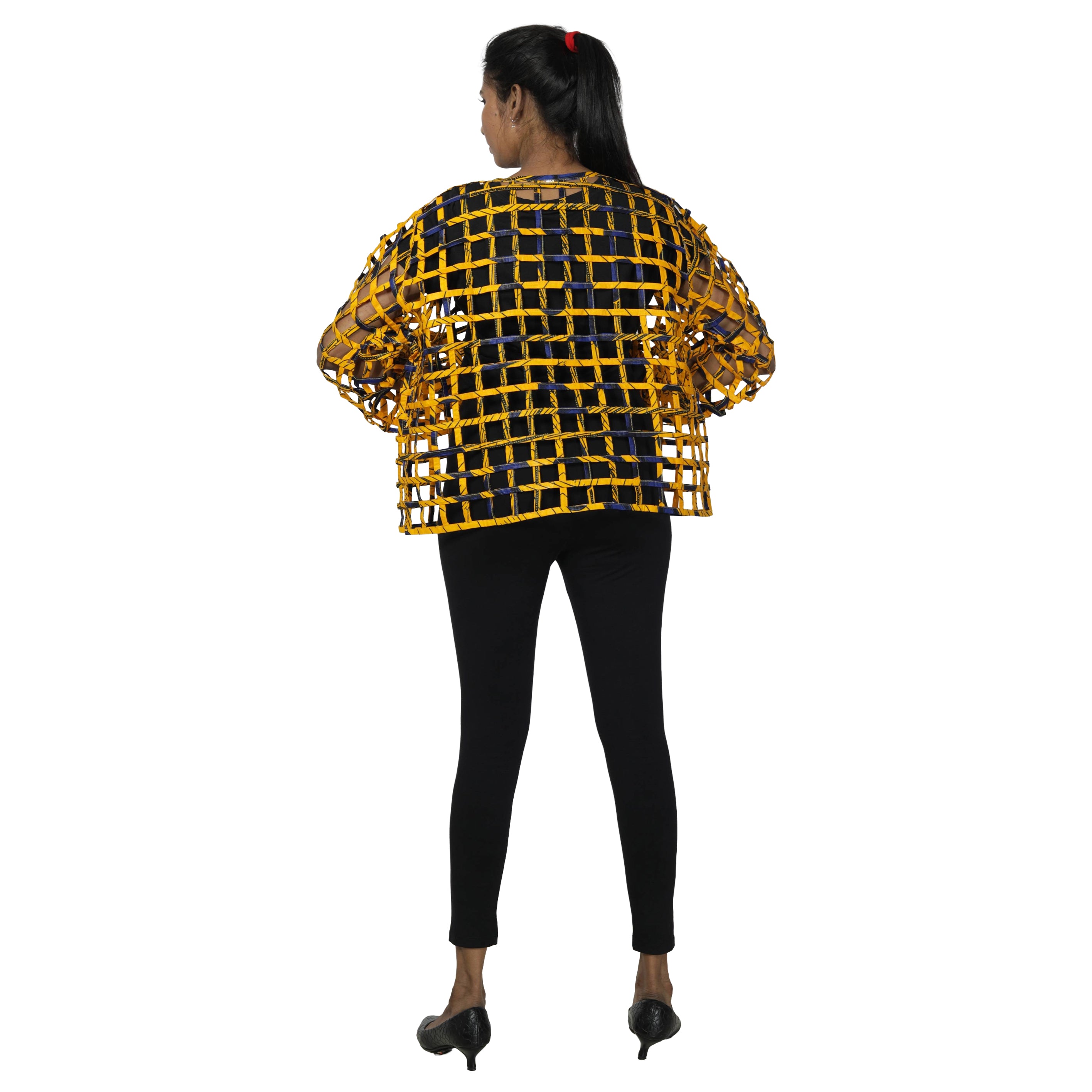 Women's Short Cage Jacket with Buttons -- FI-ST131