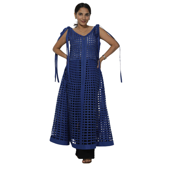 Women's Sleeveless Cage Dress with Zipper -- FI-ST132