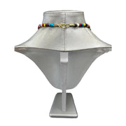 Women's Tribal Necklace Set with Multicolor Beads