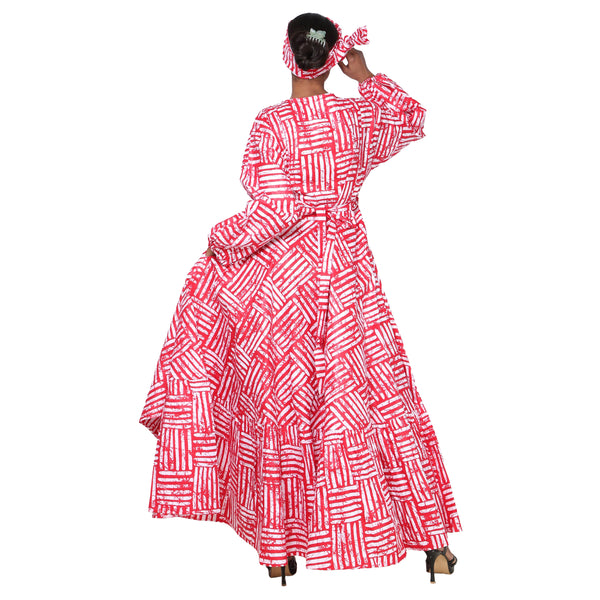 african wrap dress designs VENITA INFINITY WRAP dress with head wrap, African clothing for women, African wedding, African print dress