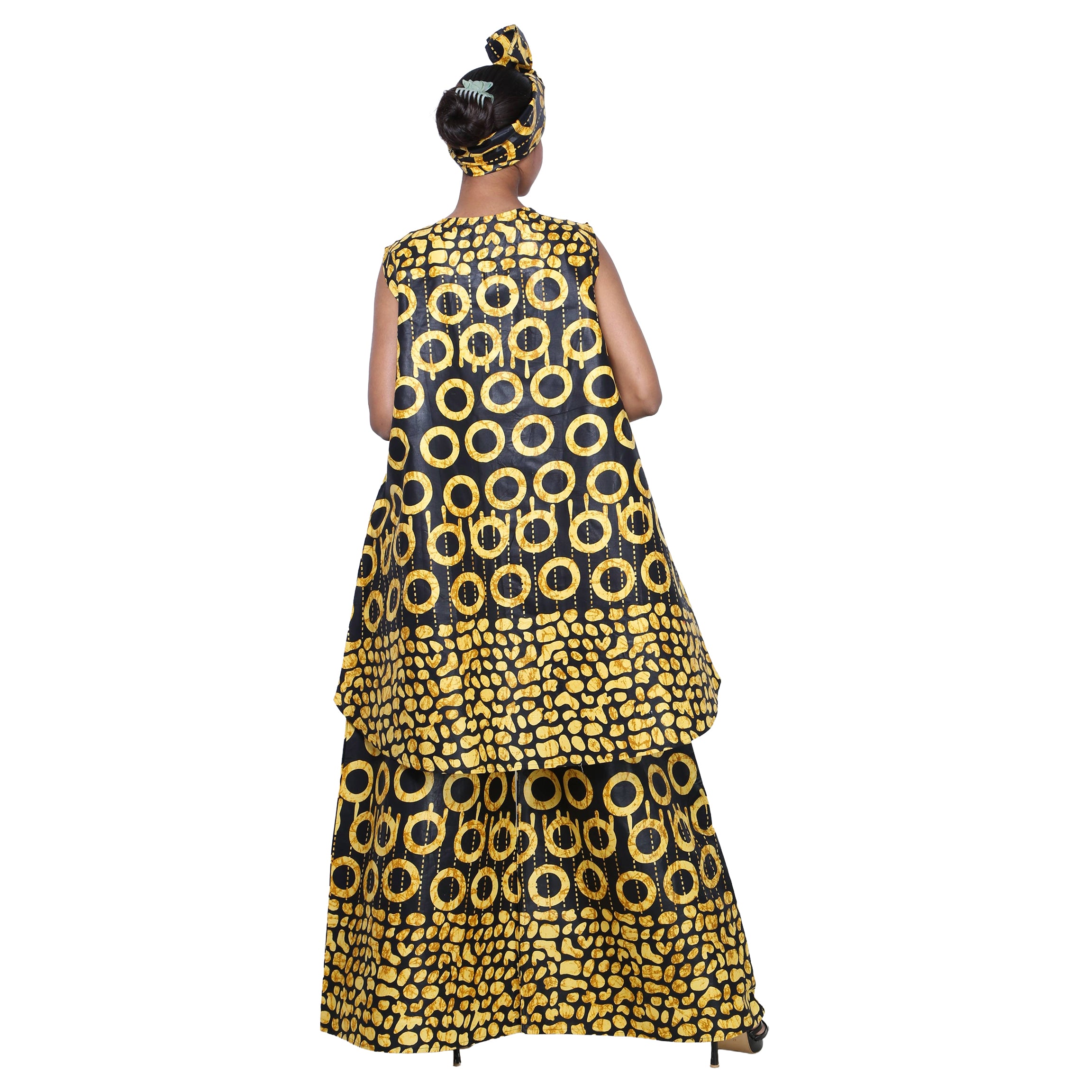 Women's Long Vest and Matching Pants Set -- FI-4055