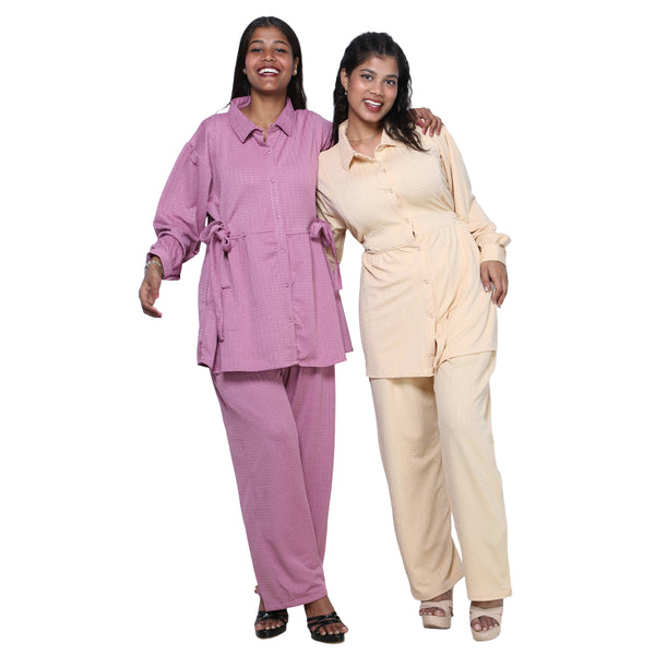 Women's Lycra Coord Set -- FI-4057