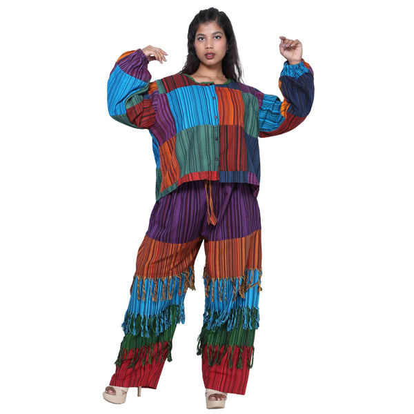 Women's Matching Frill Pants Set -- FI-5554 and FI-5553
