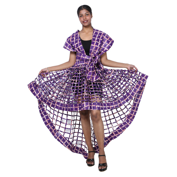 Cage Skirt with Removable Scarf Belt -- Multiwear Style -- ST-133
