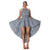 Women's Halter Neck Hi-Low Dress -- FI-3135