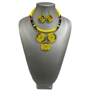 Women's 3 Circle Beaded Necklace Set