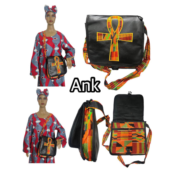 Women's Kente Print Handbag dummy look