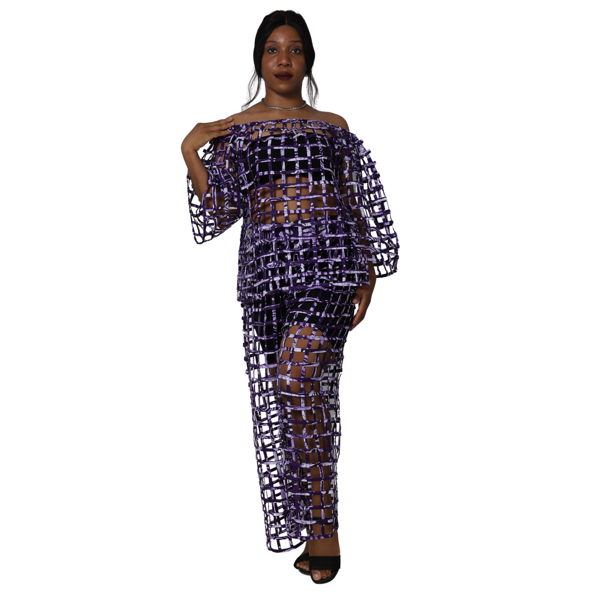Cage Off Shoulder 2 Pc Set -- ST106-ST107