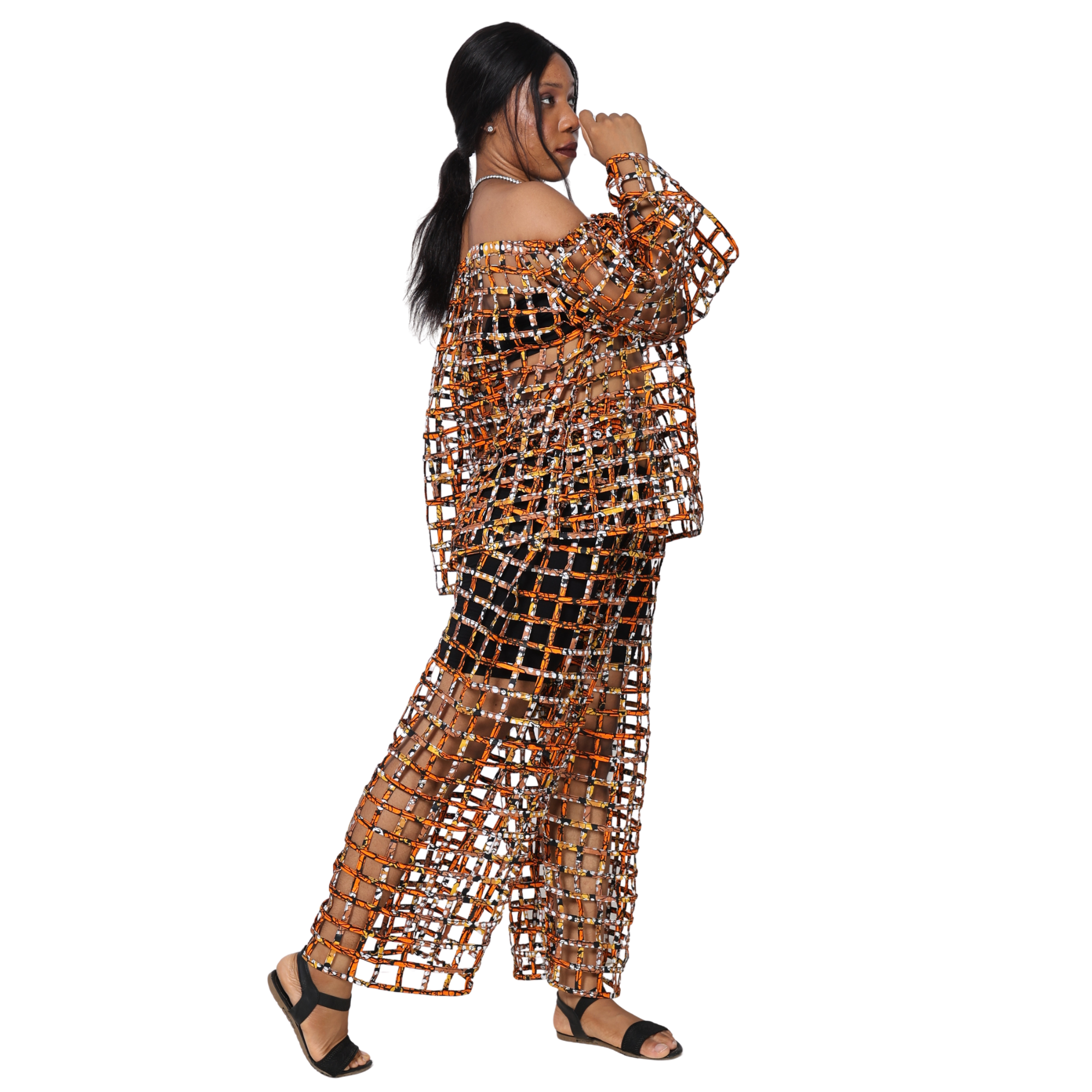 Cage Off Shoulder 2 Pc Set -- ST106-ST107