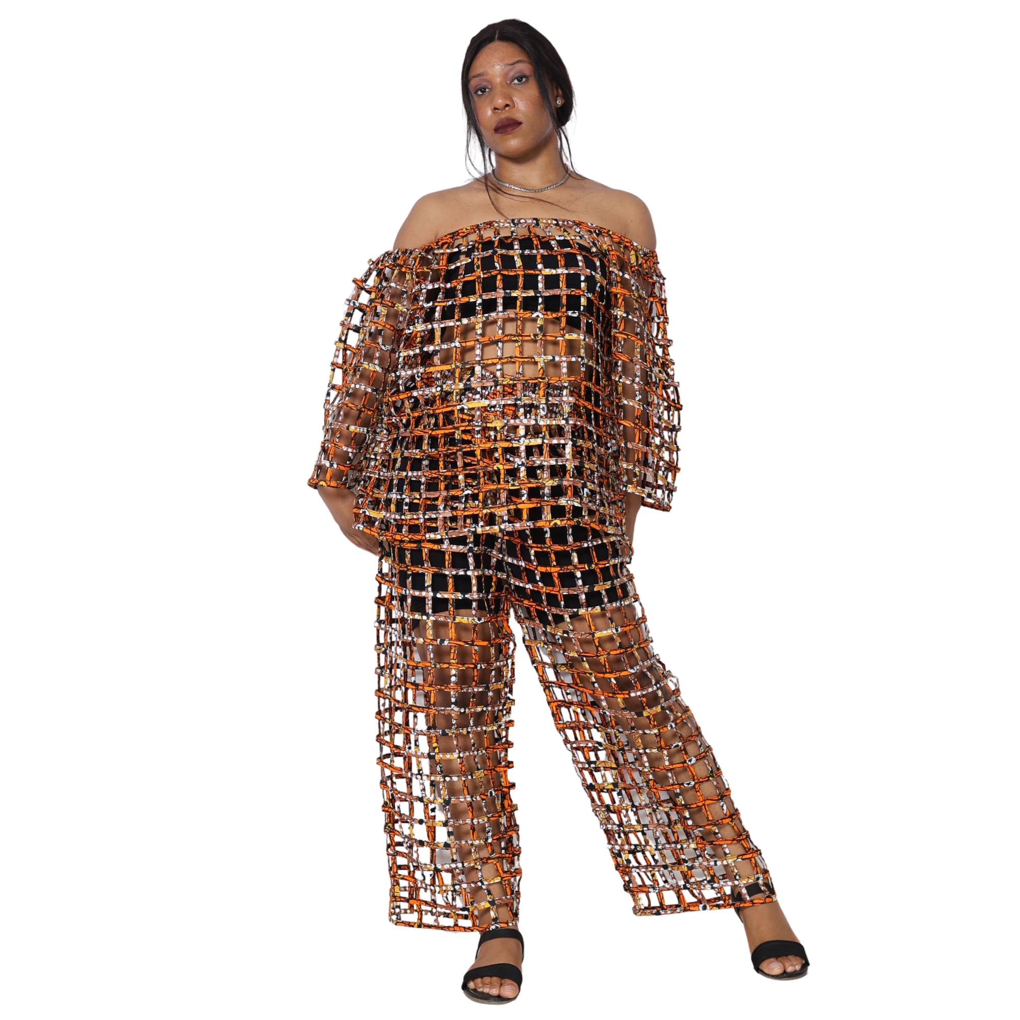 Cage Off Shoulder 2 Pc Set -- ST106-ST107